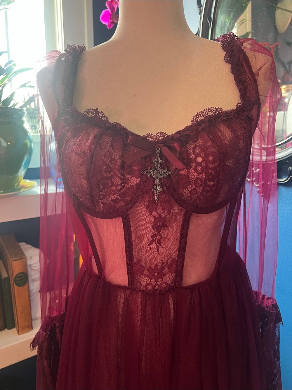 Widow "Dance with Death" gothic maxi dress from Dolls Kill - Picture 3 of 10